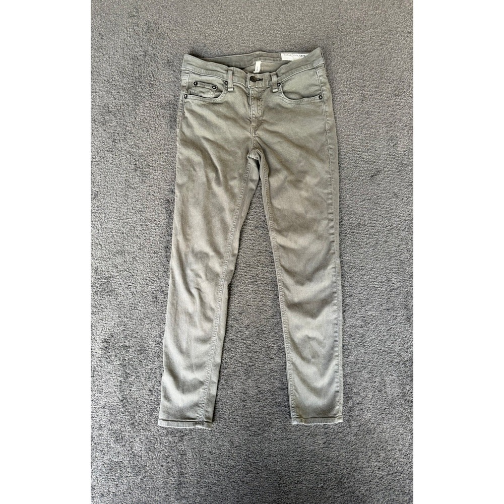 Rag & Bone JEAN For Intermix Capri Skinny Jeans Olive green Low Rise‎ Size 27
